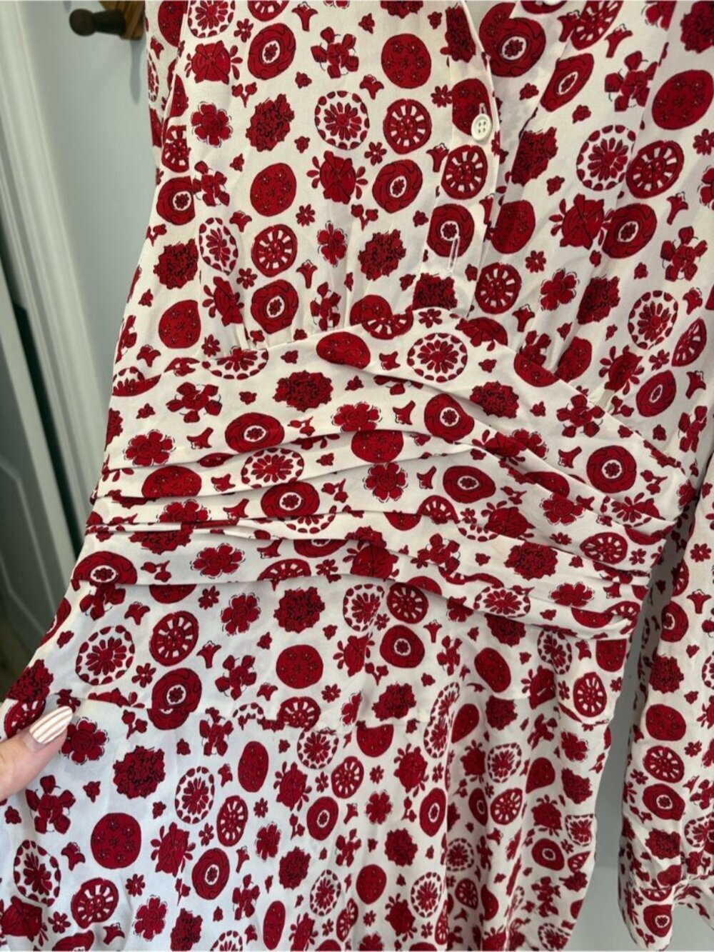 VINTAGE 100% SILK MIU MIU MIDI DRESS - Picture 5 of 11